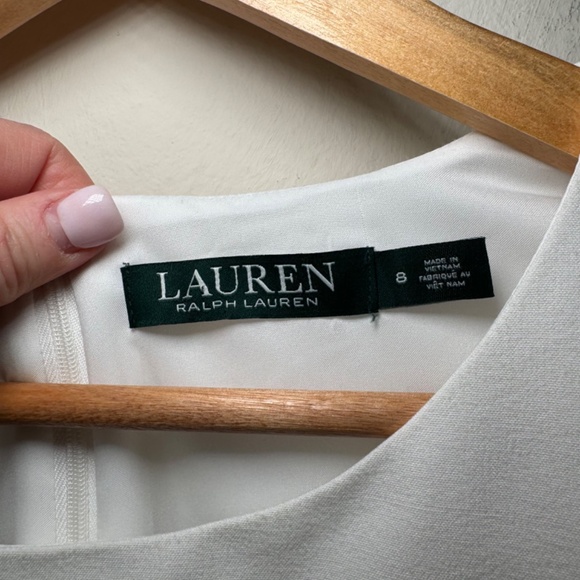 Lauren Ralph Lauren Dress Women's Size 8 Blue White Striped Sleeveless Preppy - Picture 4 of 8